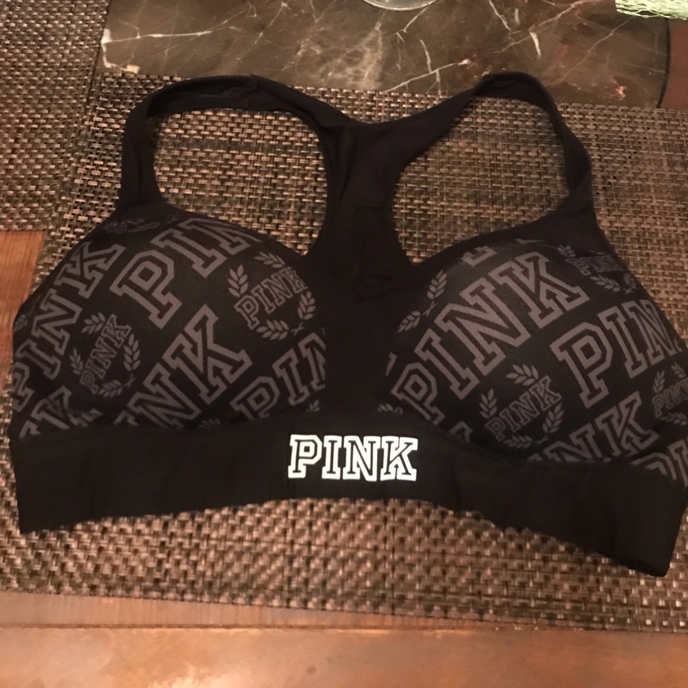 Pink Victoria’s Secret Ultimate Push Up sports bra